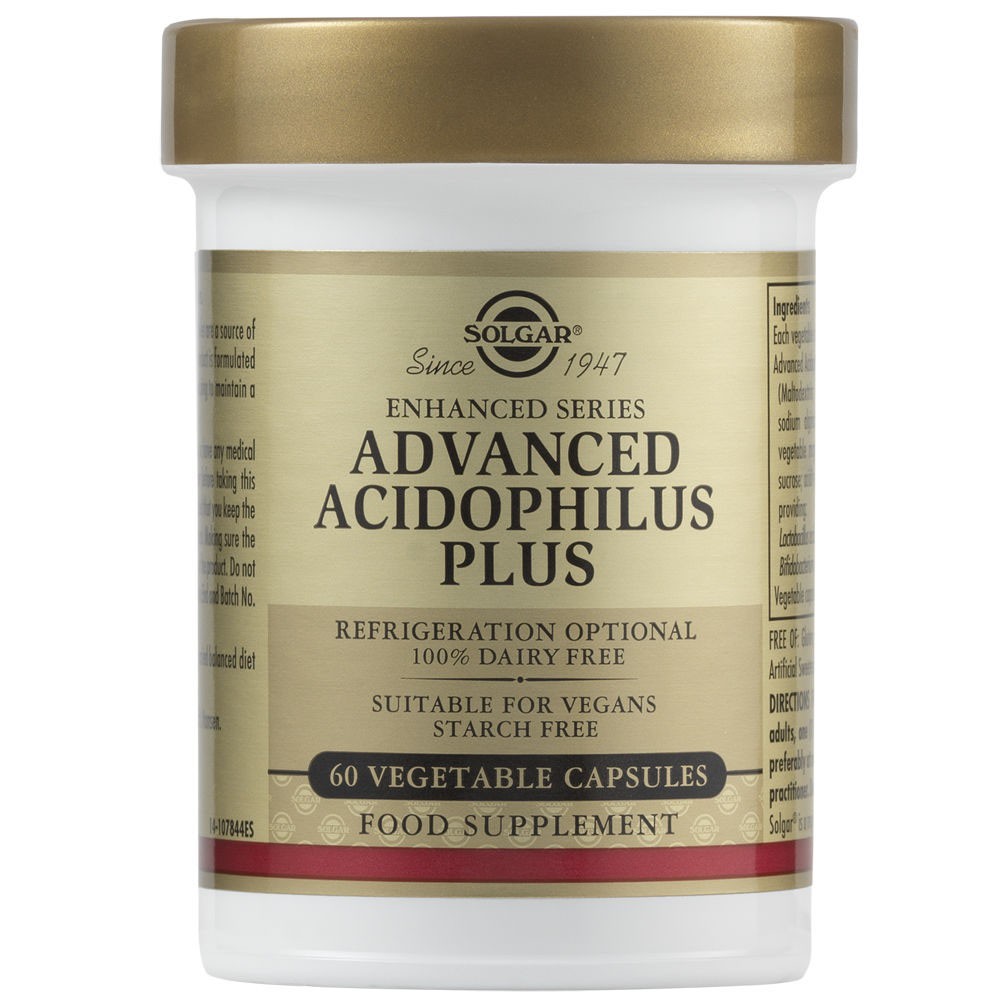 Solgar Advanced Acidophilus Plus Vegetable Capsules 60Caps