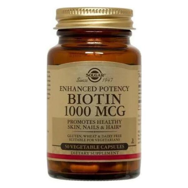 Solgar Biotin 1000mcg 50 Φυτικές Κάψουλες