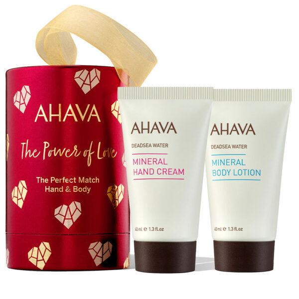Ahava The Perfect Match Hand & Body Set Mineral Hand Cream 40ml + Mineral Body Lotion 40ml