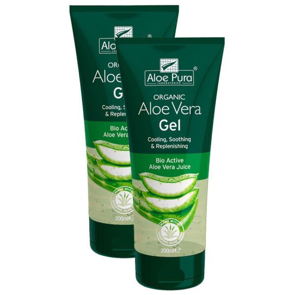 Optima Naturals Organic Aloe Vera Gel 1+1 50% Στη 2η Συσκευασία 2x100ml