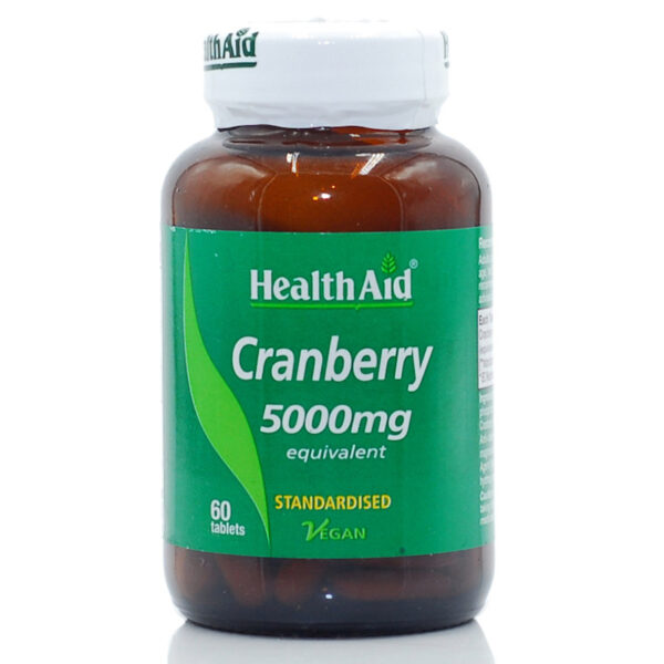 Health Aid Cranberry Extract 5000mg 60 Ταμπλέτες